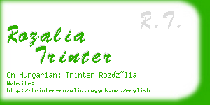 rozalia trinter business card